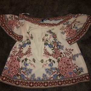 Off the shoulder blouse